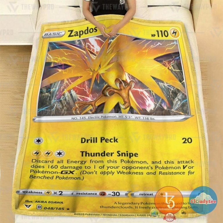 Pokemon-Zapdos-Vivid-Voltage-Blanket-1