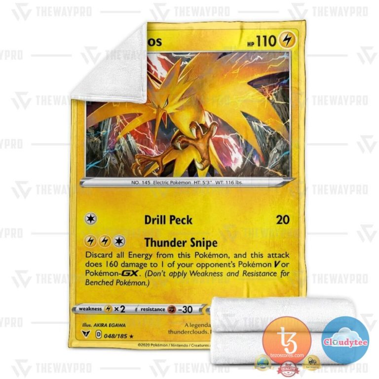 Pokemon-Zapdos-Vivid-Voltage-Blanket-2