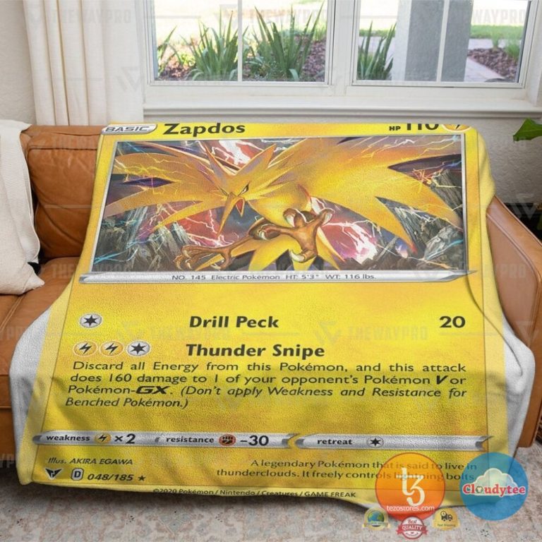 Pokemon-Zapdos-Vivid-Voltage-Blanket-3