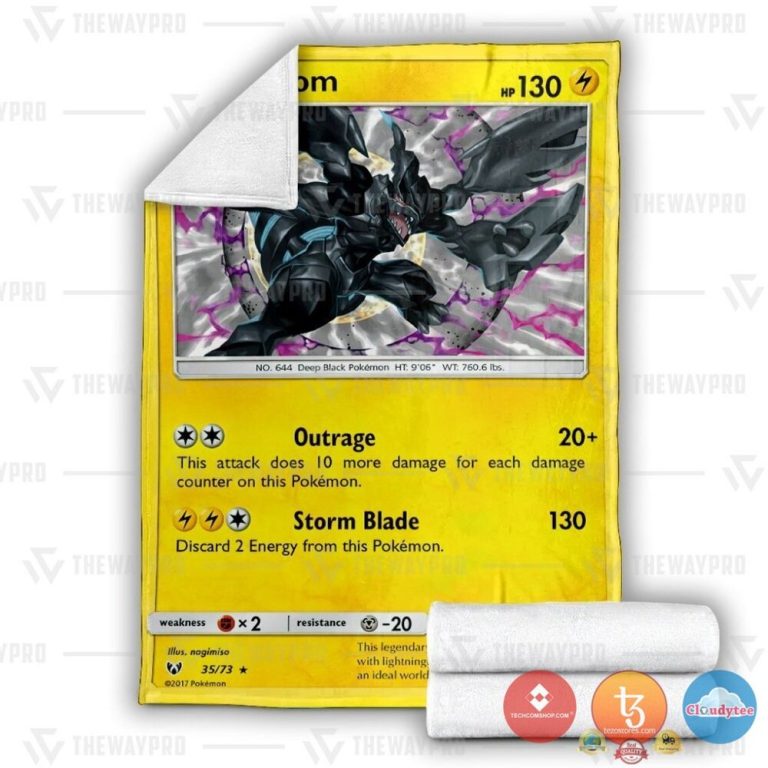 Pokemon-Zekrom-Shining-Legends-Blanket-2