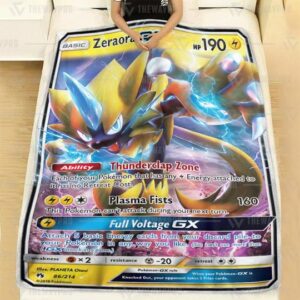Pokemon Zeraora Gx Lost Thunder Soft Blanket