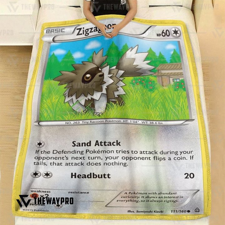 Pokemon-Zigzagoon-Bedding-Set-And-Quilt-Blanket-1