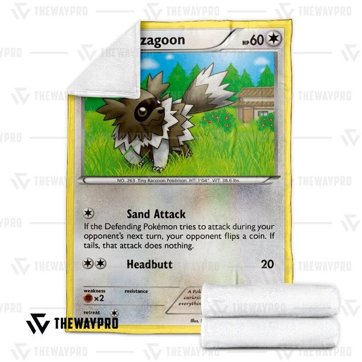 Pokemon-Zigzagoon-Bedding-Set-And-Quilt-Blanket-2