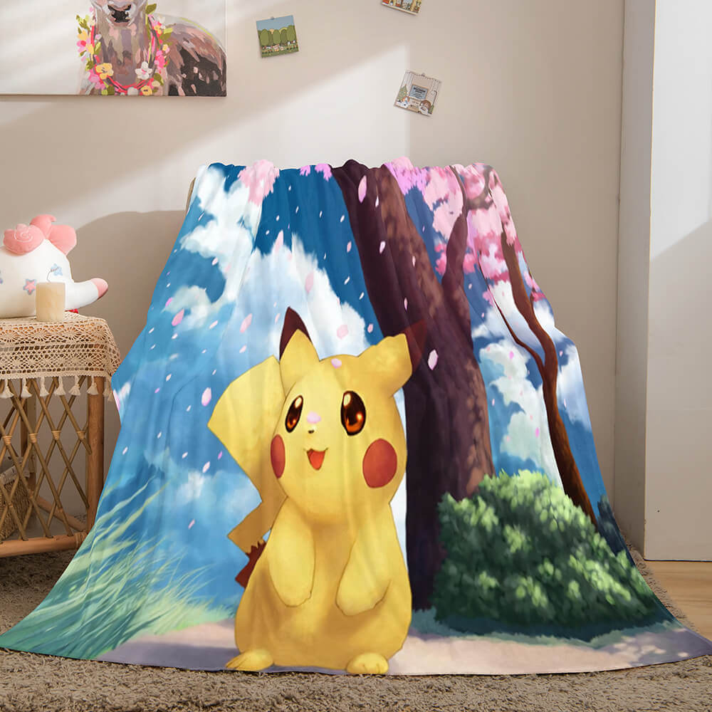 Cartoon Pokemon Pikachu Blanket 445 Cartoon Pokemon Pikachu Blanket 445