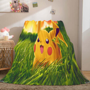 Cartoon Pokemon Pikachu Blanket 378
