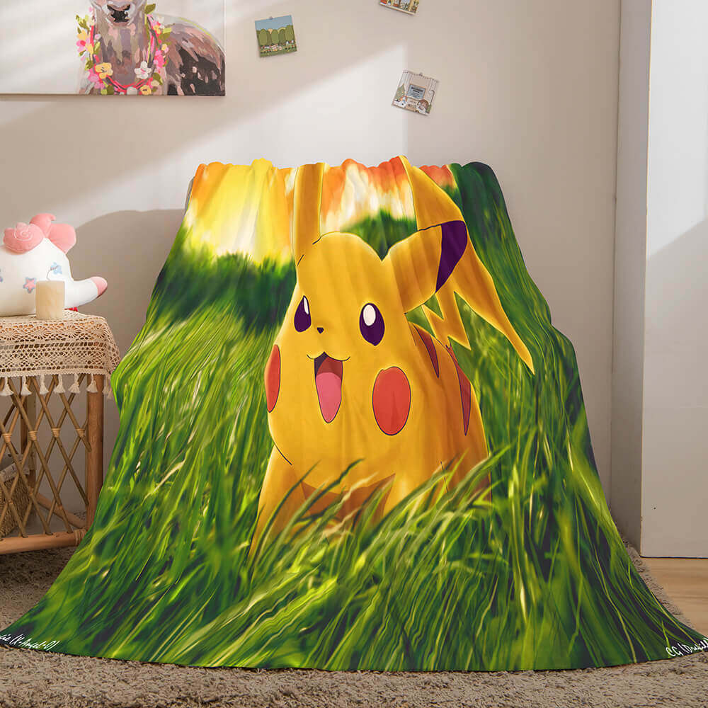 Cartoon Pokemon Pikachu Blanket 378 Cartoon Pokemon Pikachu Blanket 378