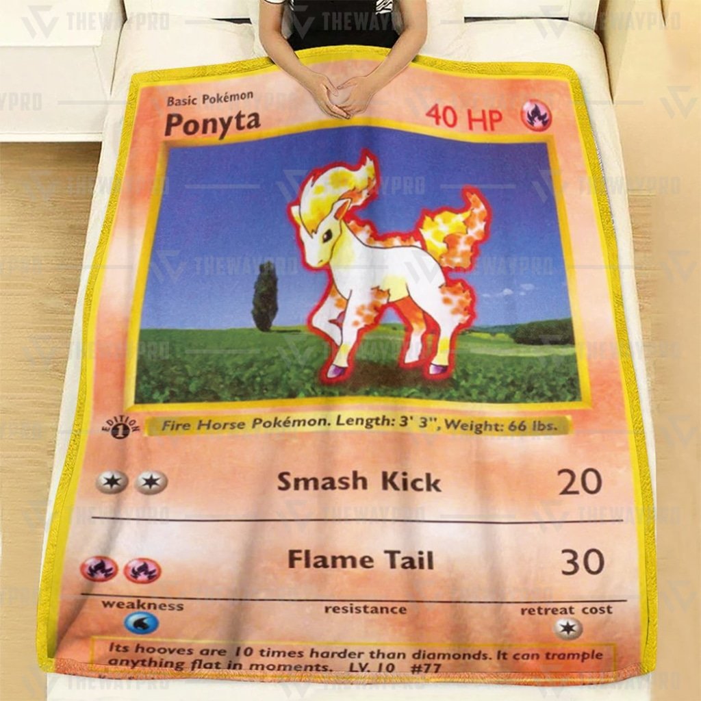 Ponyta Pokemon Blanket Ponyta Pokemon Blanket