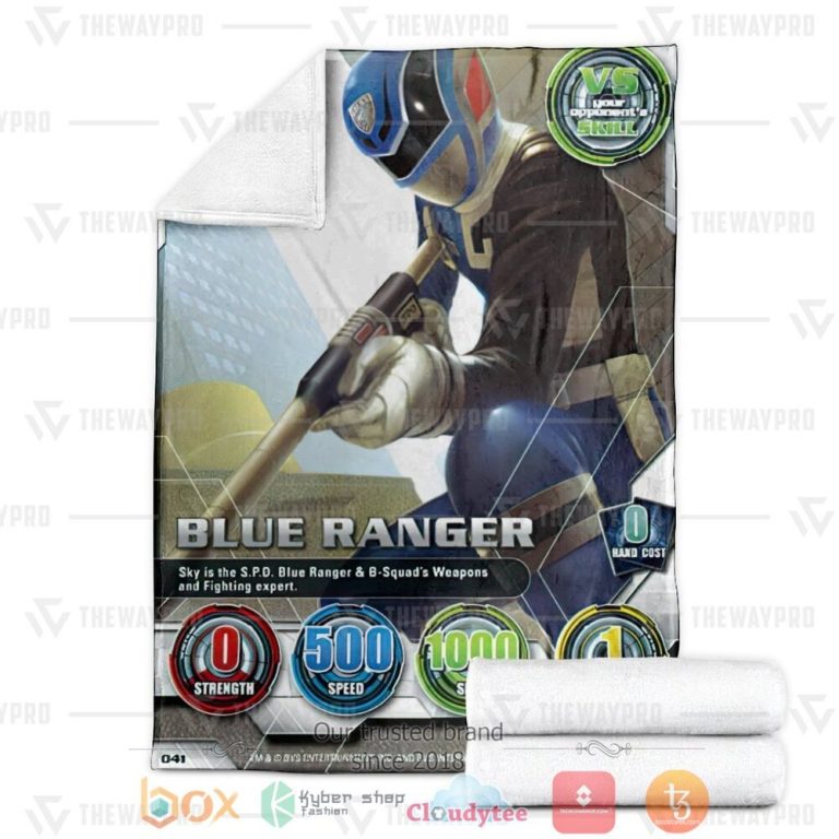 Power-Ranger-Spd-Blue-Ranger-Custom-Soft-Blanket-2