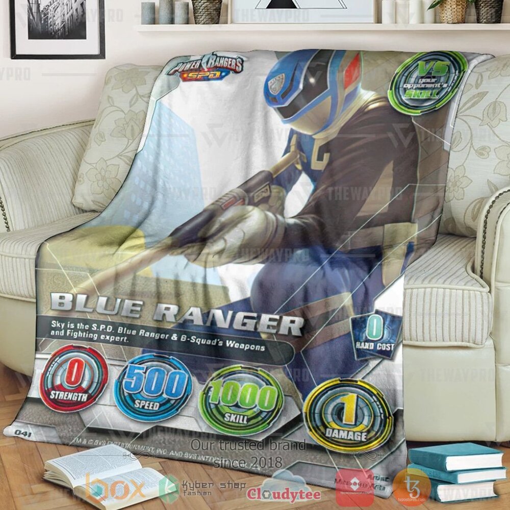 Power Ranger Spd Blue Ranger Custom Soft Blanket Power Ranger Spd Blue Ranger Custom Soft Blanket