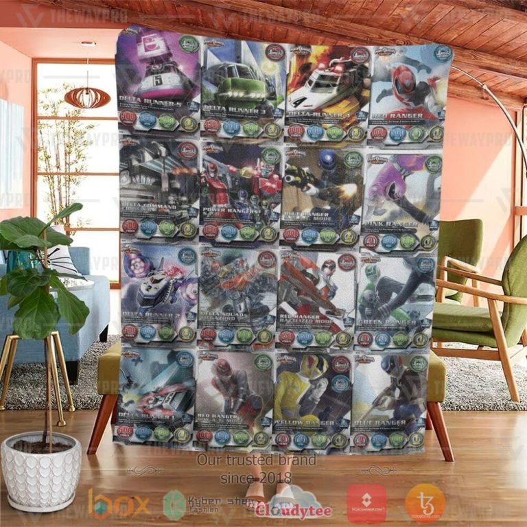 Power-Ranger-Spd-Cards-Custom-Soft-Blanket-3
