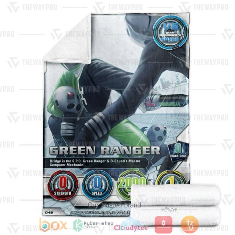 Power-Ranger-Spd-Green-Ranger-Custom-Soft-Blanket-2