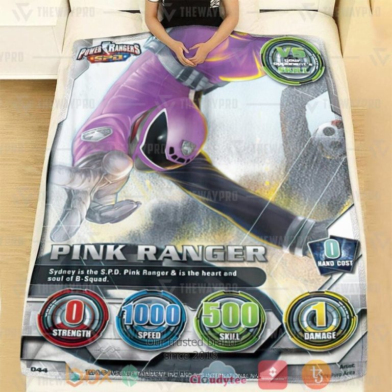 Power-Ranger-Spd-Pink-Ranger-Custom-Soft-Blanket-1