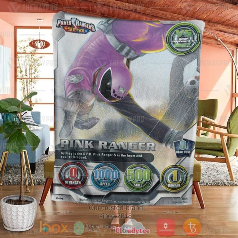 Power-Ranger-Spd-Pink-Ranger-Custom-Soft-Blanket-3