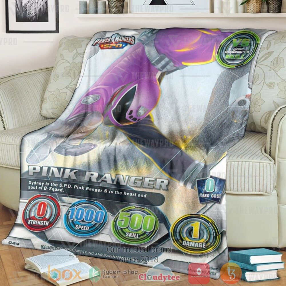 Power Ranger Spd Pink Ranger Custom Soft Blanket Power Ranger Spd Pink Ranger Custom Soft Blanket
