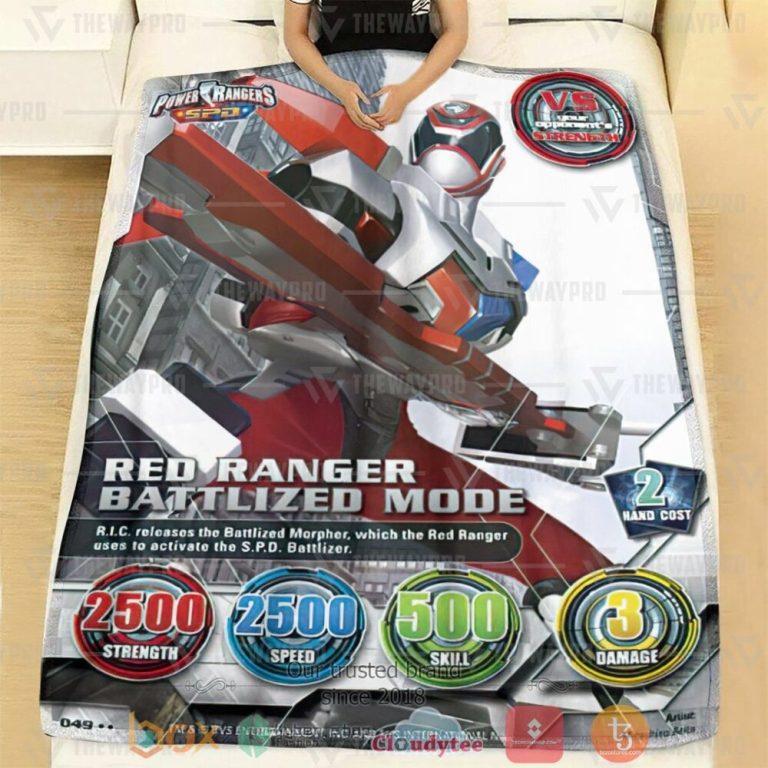 Power-Ranger-Spd-Red-Ranger-Battlized-Mode-Custom-Soft-Blanket-1