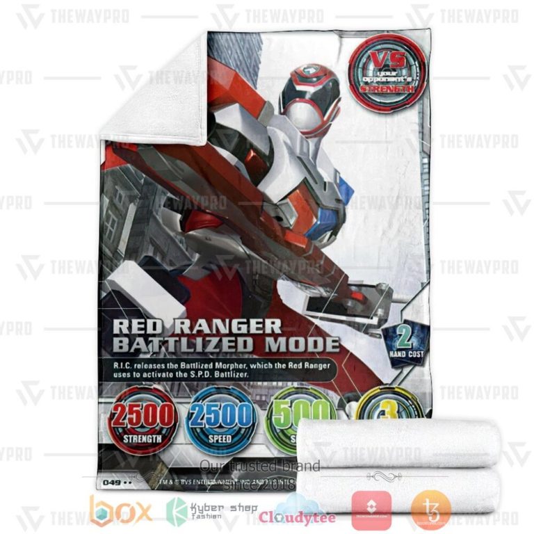 Power-Ranger-Spd-Red-Ranger-Battlized-Mode-Custom-Soft-Blanket-2