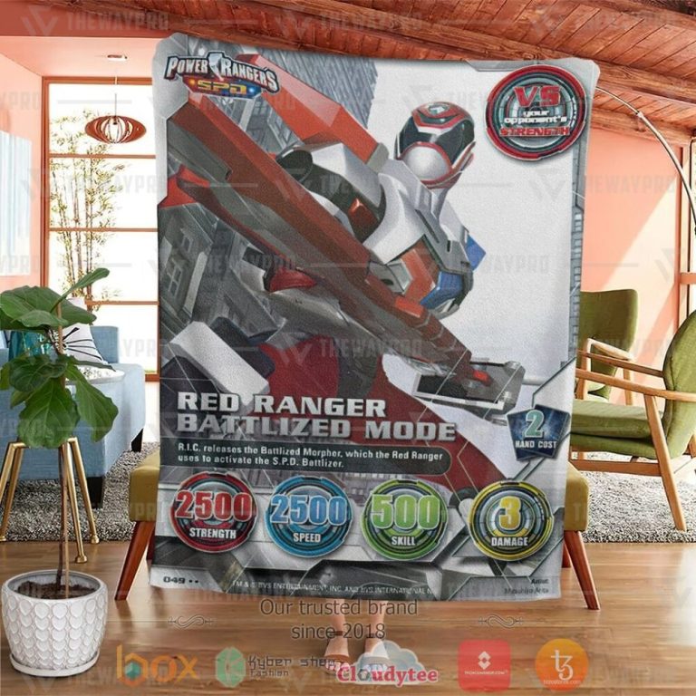 Power-Ranger-Spd-Red-Ranger-Battlized-Mode-Custom-Soft-Blanket-3