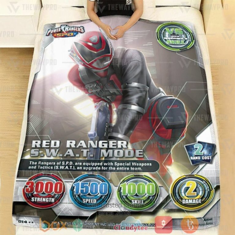 Power-Ranger-Spd-Red-Ranger-Swat-Mode-Custom-Soft-Blanket-1