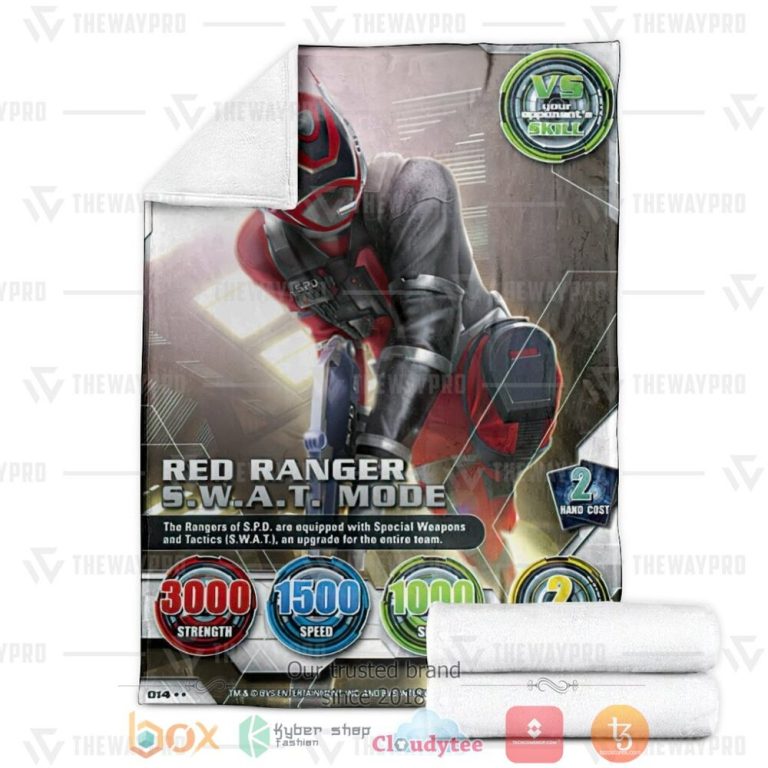 Power-Ranger-Spd-Red-Ranger-Swat-Mode-Custom-Soft-Blanket-2