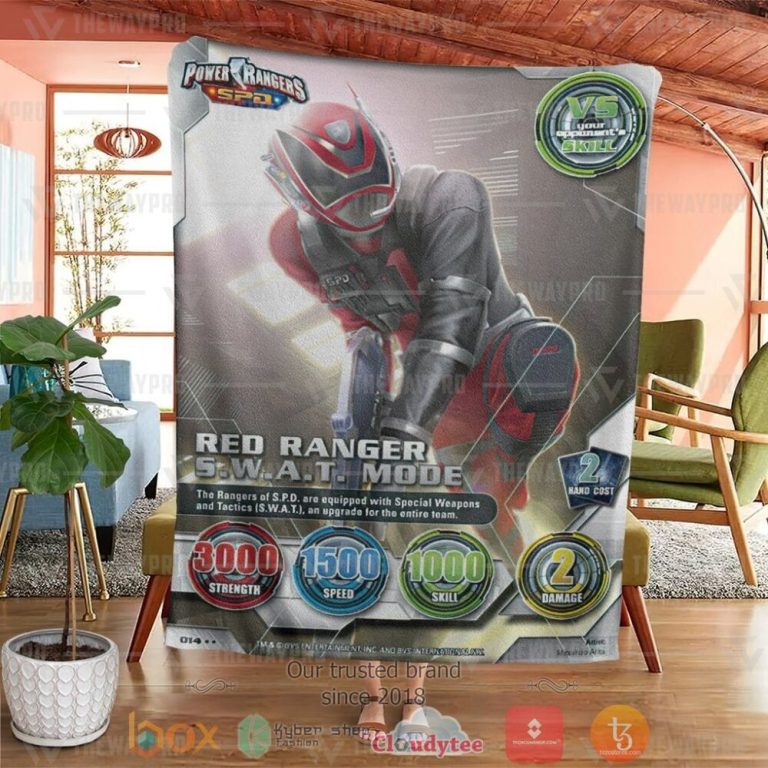 Power-Ranger-Spd-Red-Ranger-Swat-Mode-Custom-Soft-Blanket-3