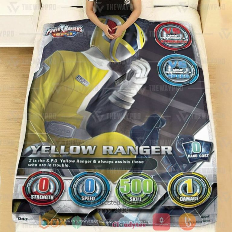 Power-Ranger-Spd-Yellow-Ranger-Custom-Soft-Blanket-1