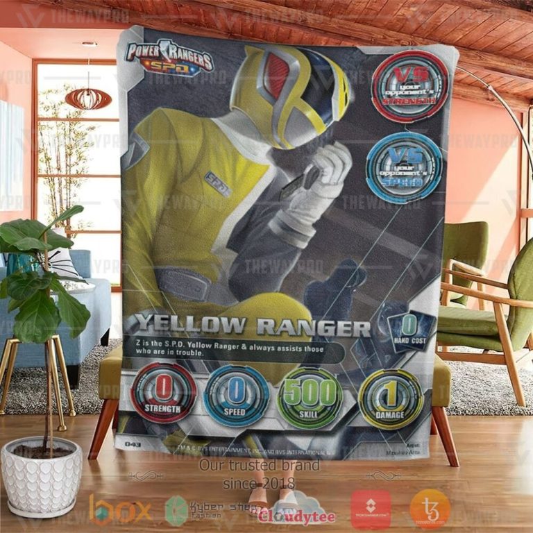 Power-Ranger-Spd-Yellow-Ranger-Custom-Soft-Blanket-3