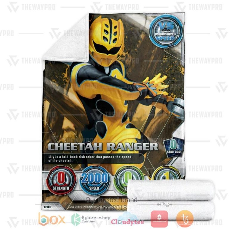 Power-Rangers-Jungle-Fury-Cheetah-Ranger-Custom-Soft-Blanket-2