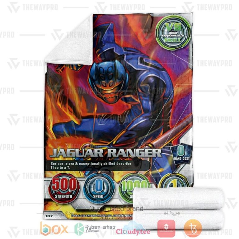 Power-Rangers-Jungle-Fury-Jaguar-Ranger-Custom-Soft-Blanket-2