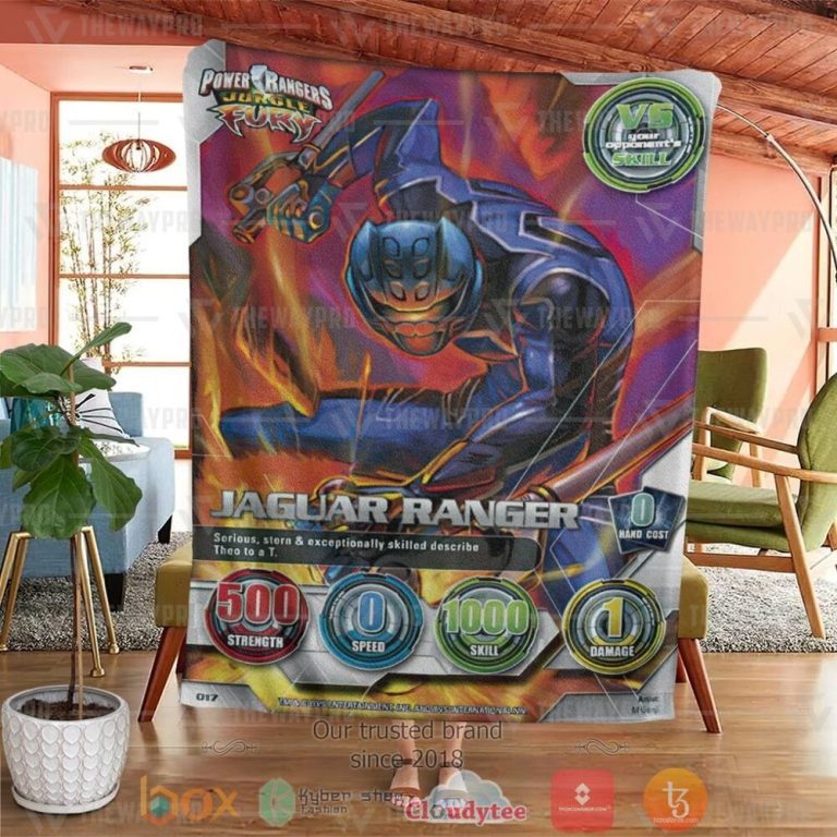Power-Rangers-Jungle-Fury-Jaguar-Ranger-Custom-Soft-Blanket-3