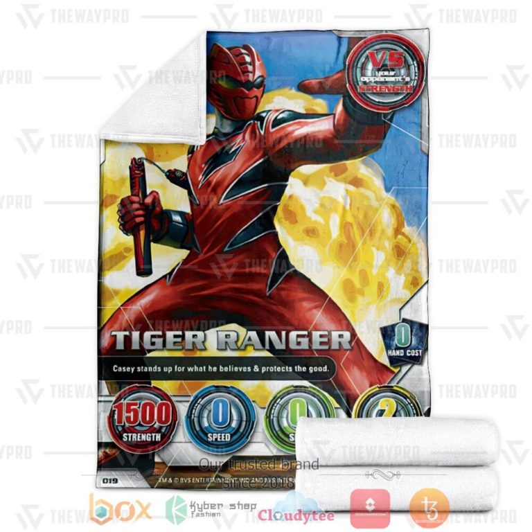 Power-Rangers-Jungle-Fury-Tiger-Rangercustom-Soft-Blanket-2