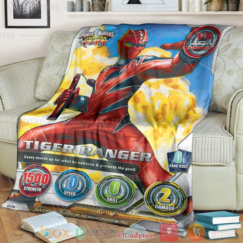 Power Rangers Jungle Fury Tiger Rangercustom Soft Blanket Power Rangers Jungle Fury Tiger Rangercustom Soft Blanket