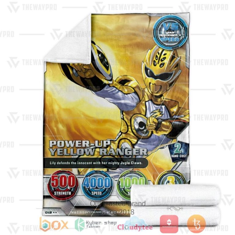 Power-Rangers-Jungle-Fury-Yellow-Ranger-Custom-Soft-Blanket-2