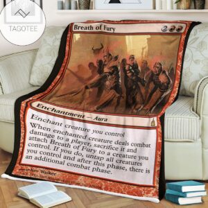 Ravnica City Of Guilds Rav 116 Breath Of Fury Mtg Blanket Tagotee