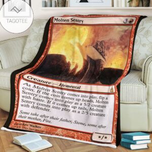 Ravnica City Of Guilds Rav 136 Molten Sentry Mtg Blanket Tagotee