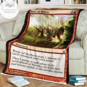 Ravnica City Of Guilds Rav 138 Rain Of Embers Mtg Blanket Tagotee