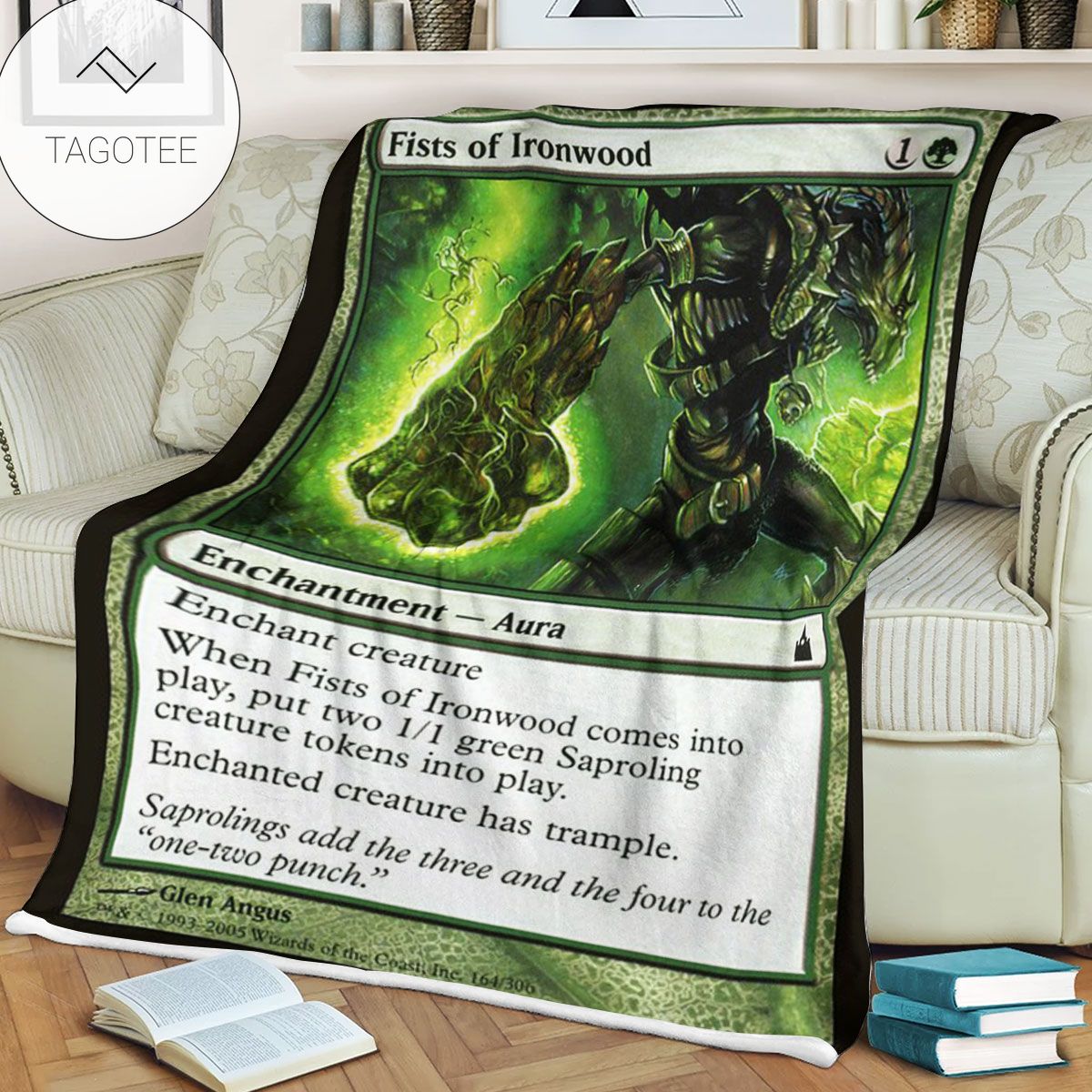Ravnica City Of Guilds Rav 164 Fists Of Ironwood Mtg Blanket Tagotee Ravnica City Of Guilds Rav 164 Fists Of Ironwood Mtg Blanket Tagotee