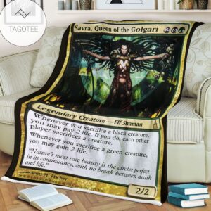 Ravnica City Of Guilds Rav 225 Savra Queen Of The Golgari Mtg Blanket Tagotee