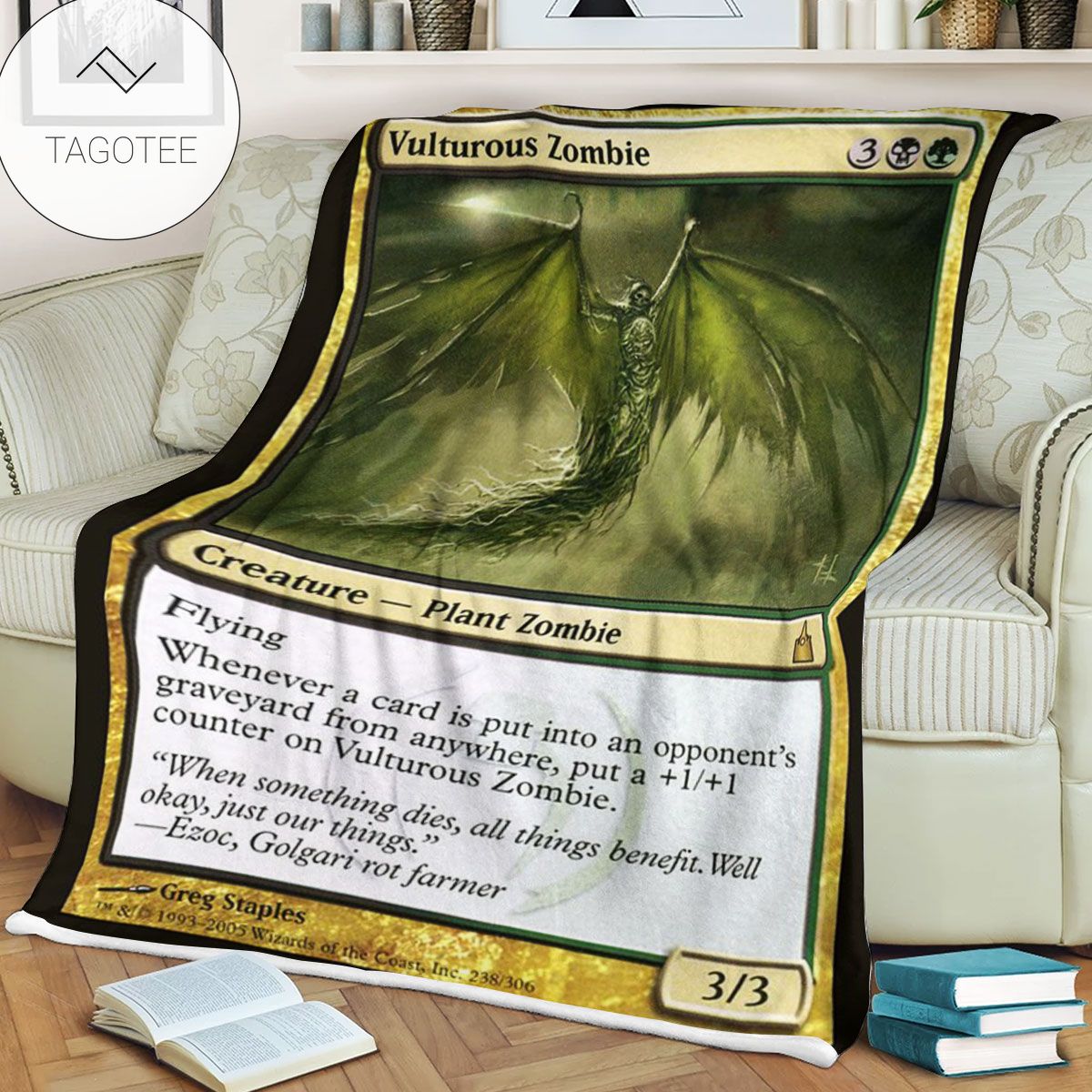 Ravnica City Of Guilds Rav 238 Vulturous Zombie Mtg Blanket Tagotee Ravnica City Of Guilds Rav 238 Vulturous Zombie Mtg Blanket Tagotee