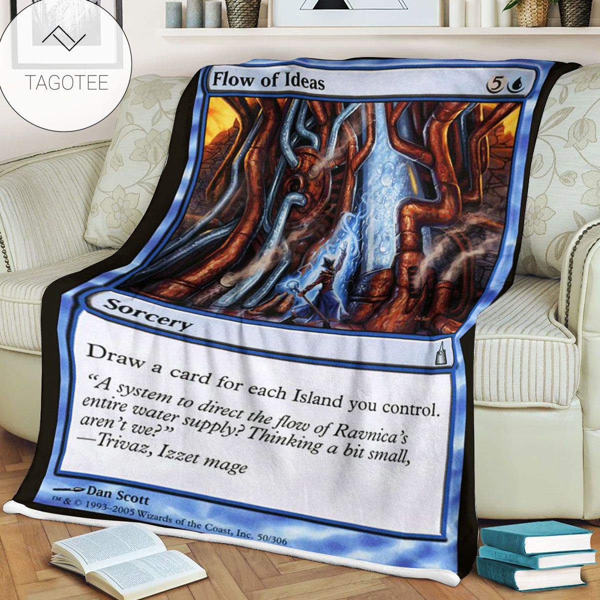 Ravnica City Of Guilds Rav 50 Flow Of Ideas Mtg Blanket Tagotee Ravnica City Of Guilds Rav 50 Flow Of Ideas Mtg Blanket Tagotee