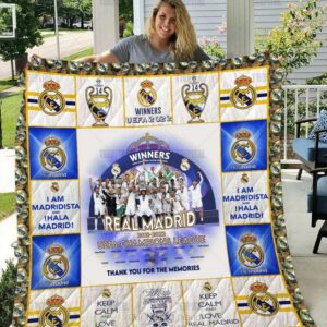 Real Madrid Fc Uefa Champions League Blanket
