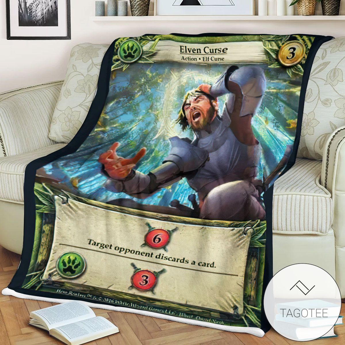 Realms Game Elven Curse Soft Blanket Tagotee Realms Game Elven Curse Soft Blanket Tagotee