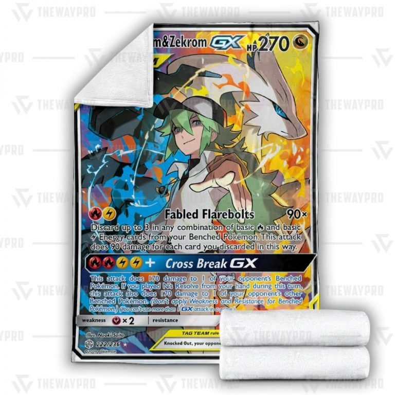 Reshiram-Zekrom-Gx-Cosmic-Eclipse-Pokemon-Blanket-2