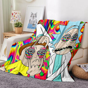 Rick and Morty Pattern Blanket 249