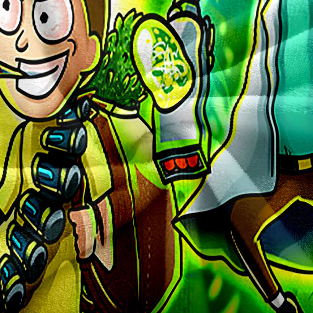 Rick and Morty Pattern Blanket 580 Rick and Morty Pattern Blanket 580