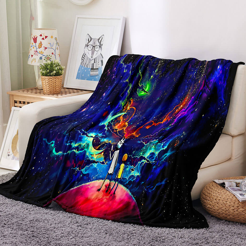 Rick and Morty Pattern Blanket 319 Rick and Morty Pattern Blanket 319