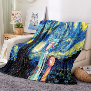 Rick and Morty Pattern Blanket 143