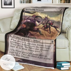 Roe 10 Skittering Invasion Game Mtg Magic The Gathering Blanket