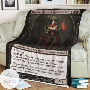 Roe 107 Drana Kalastria Bloodchief Game Mtg Magic The Gathering Blanket