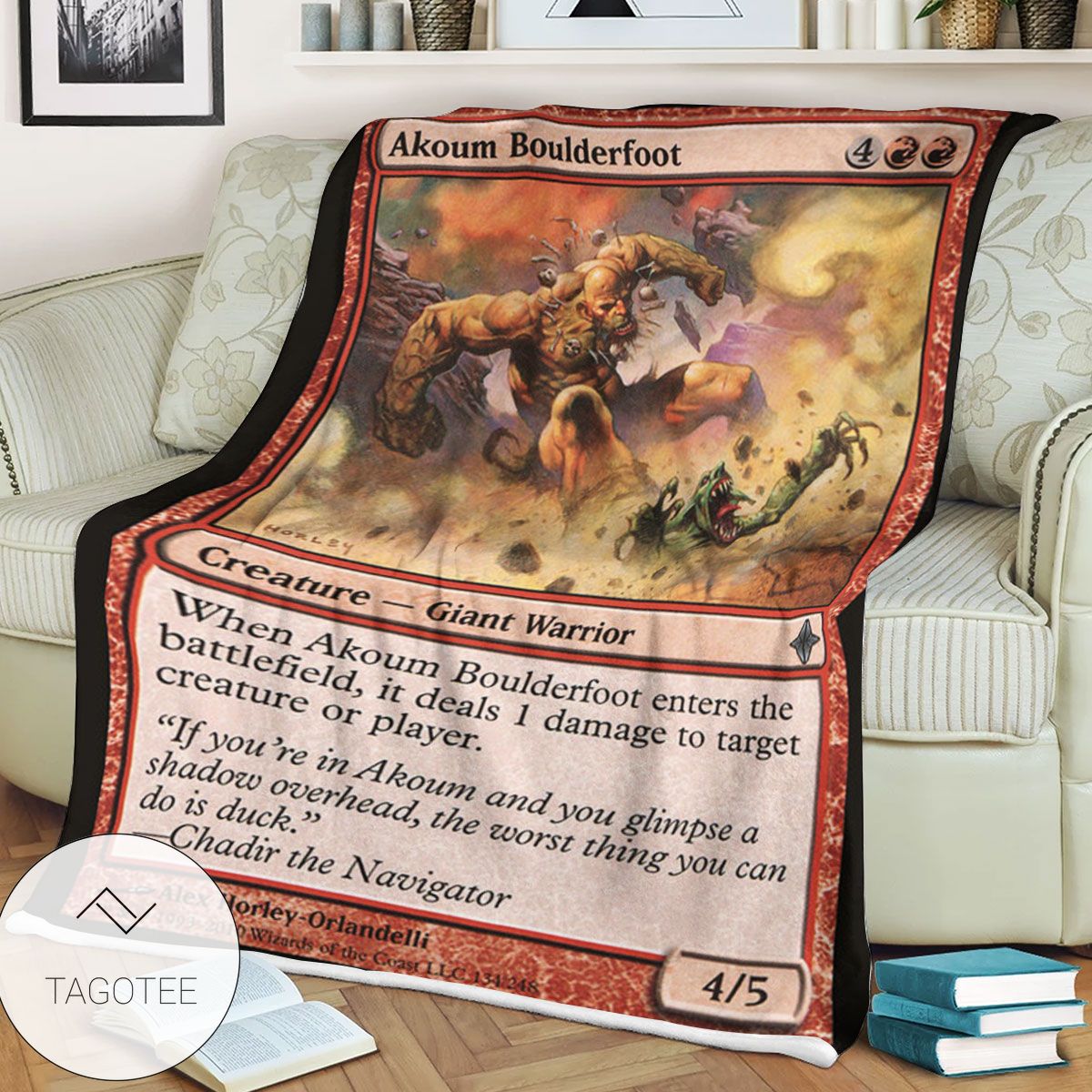 Roe 134 Akoum Boulderfoot Game Mtg Magic The Gathering Blanket Roe 134 Akoum Boulderfoot Game Mtg Magic The Gathering Blanket