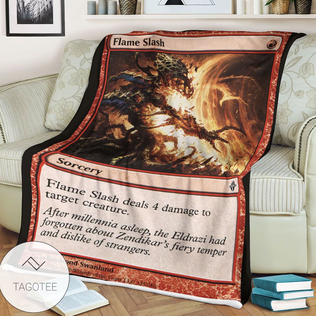 Roe 145 Flame Slash Game Mtg Magic The Gathering Blanket Roe 145 Flame Slash Game Mtg Magic The Gathering Blanket